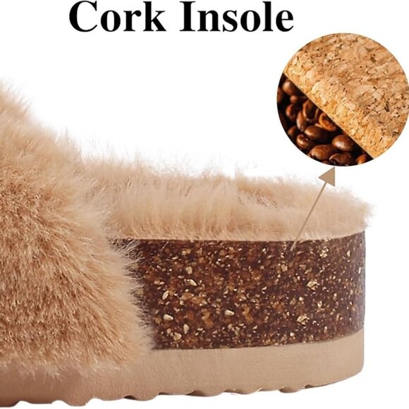 Woman's Fuzzy Slippers - Picture 5 of 8